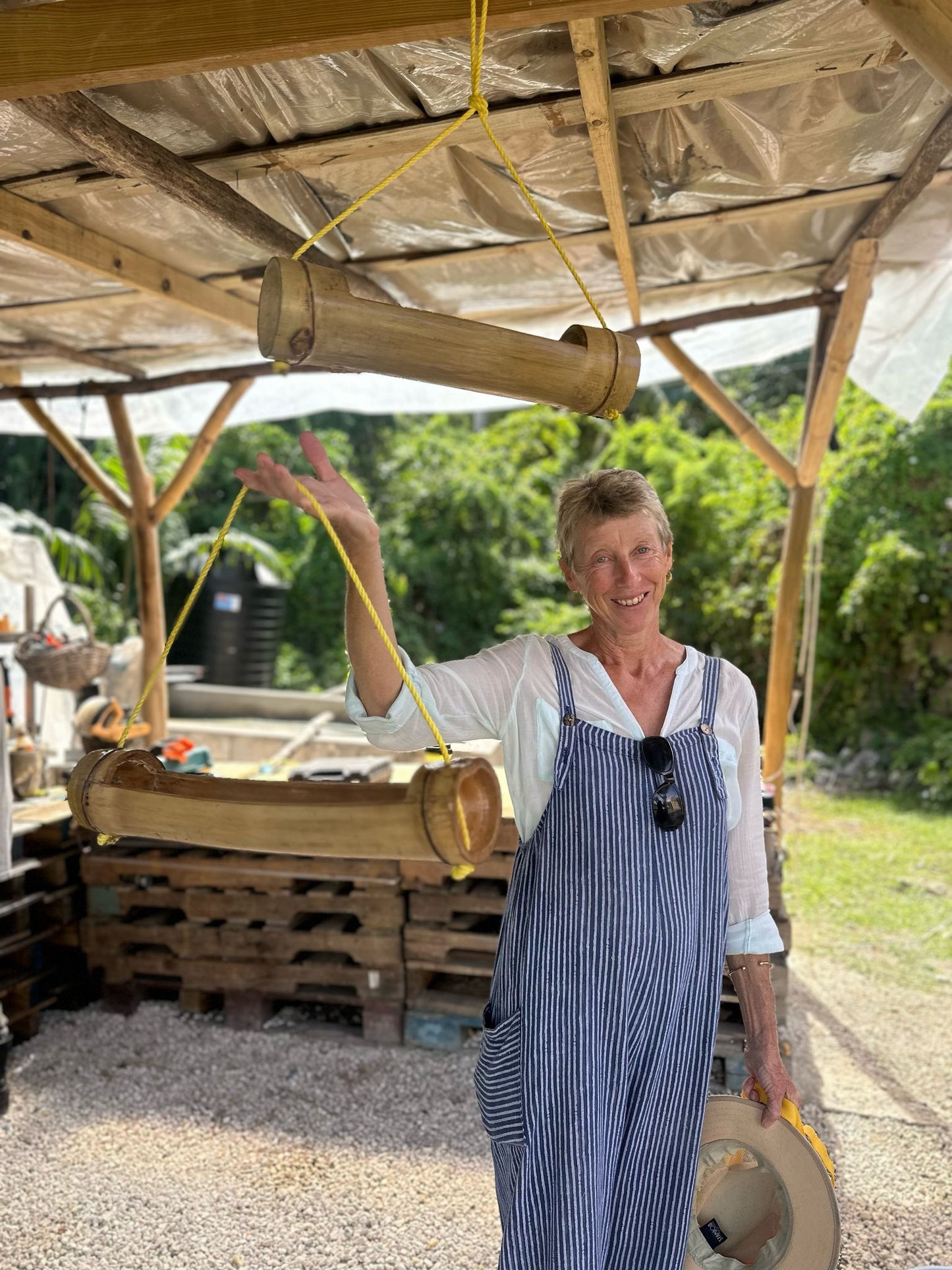 Hanging Bamboo Planter