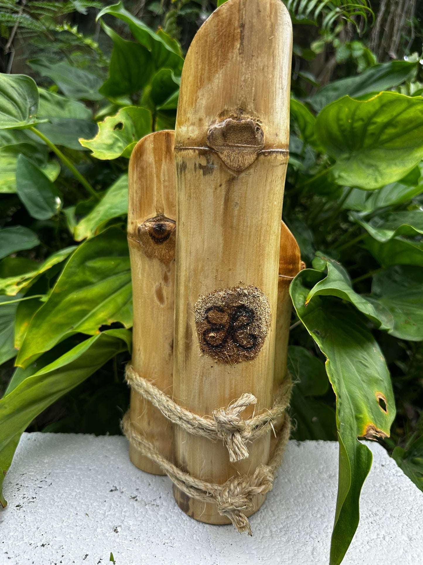 Handmade Bamboo Candle Holders