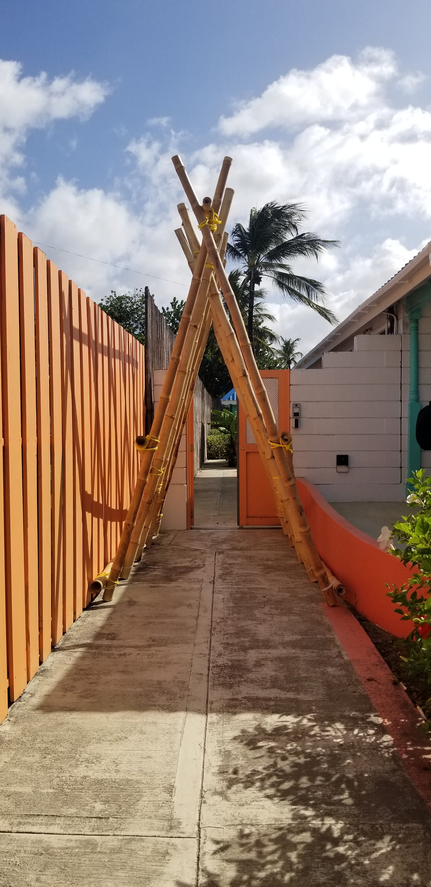 A-Frame Bamboo Entryway Dome