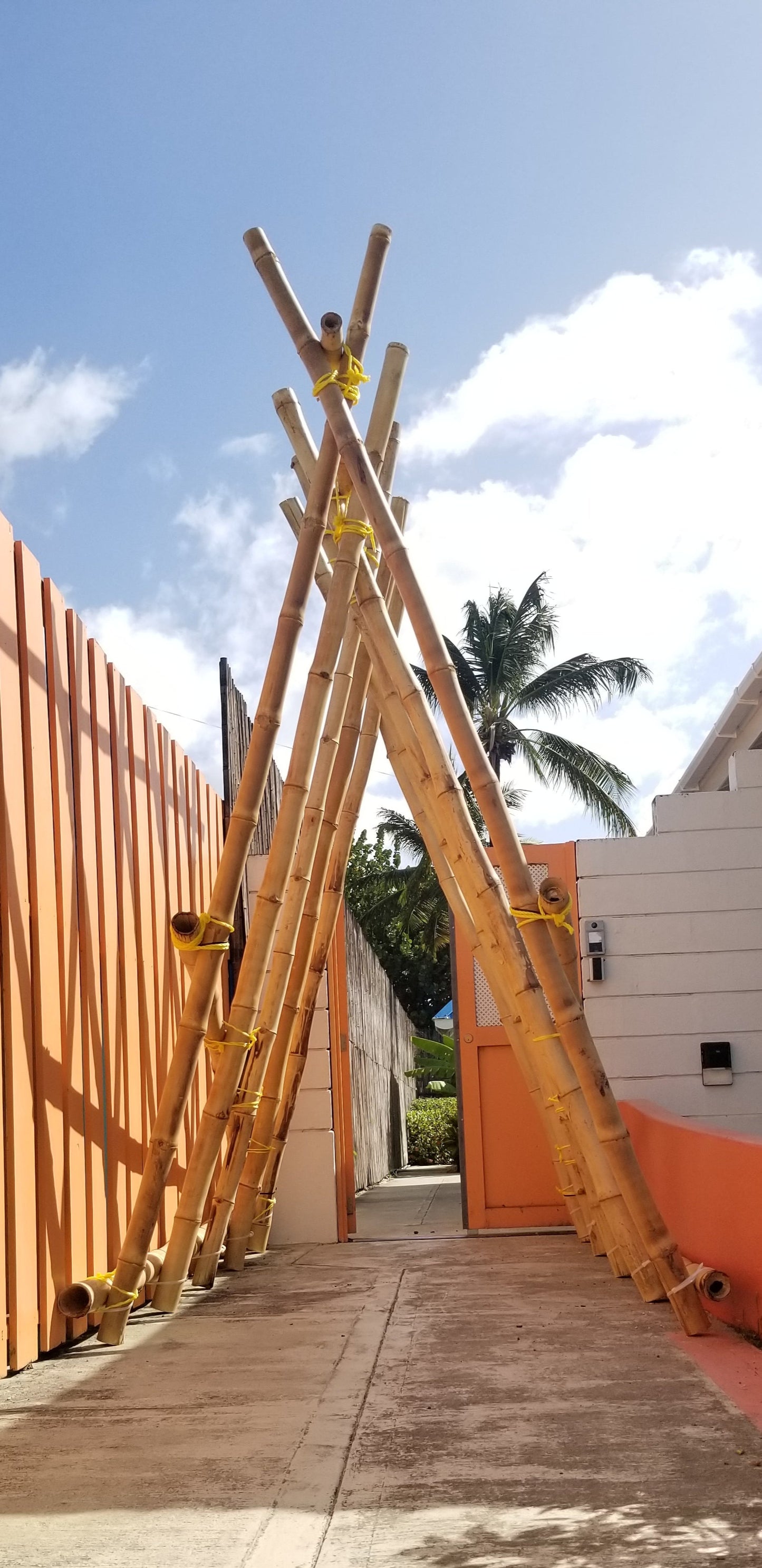 A-Frame Bamboo Entryway Dome
