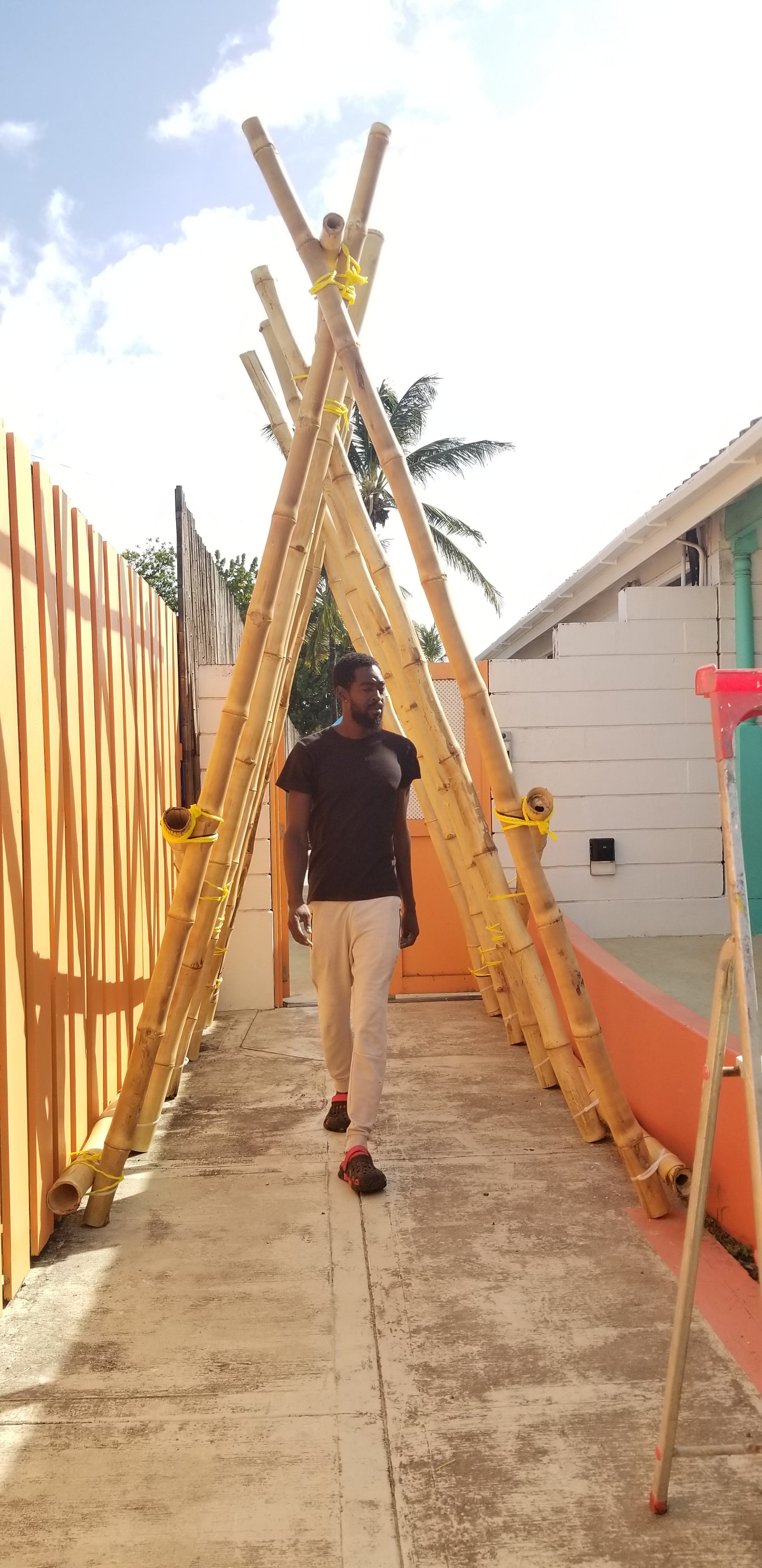 A-Frame Bamboo Entryway Dome