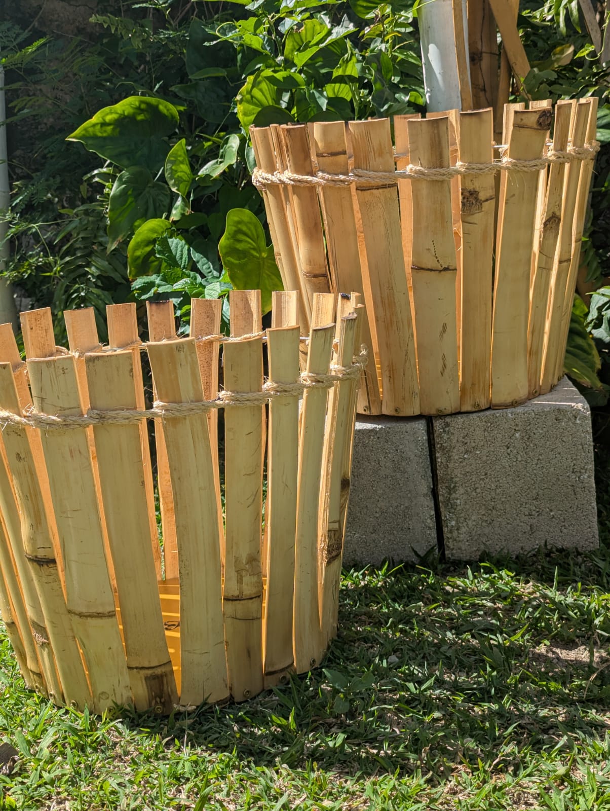 Handmade Bamboo Plant Pots