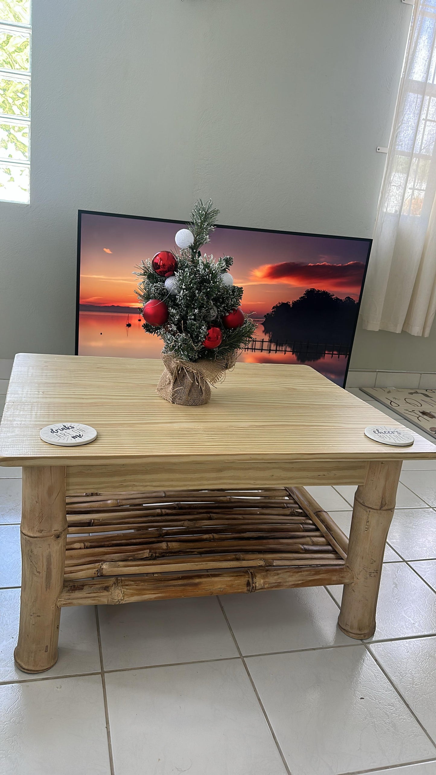 Handmade Bamboo Coffee Table
