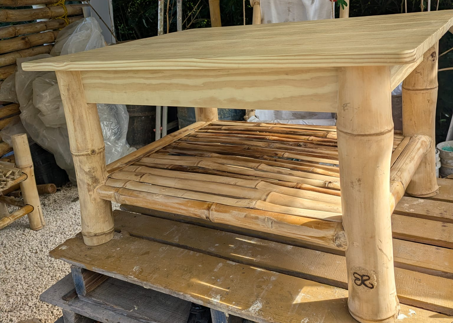 Handmade Bamboo Coffee Table