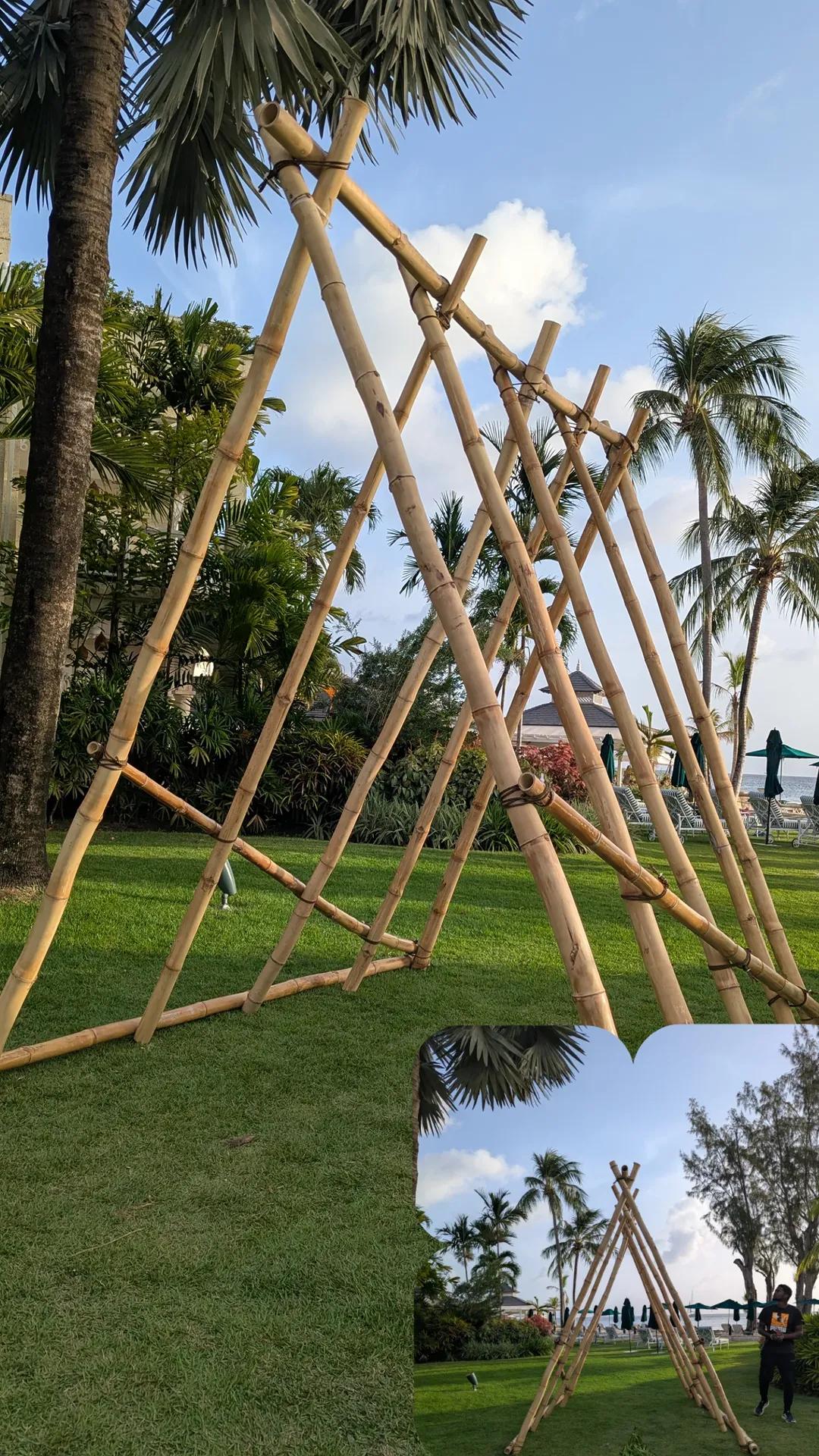 A-Frame Bamboo Entryway Dome