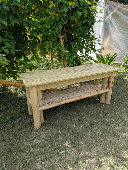 Handmade Bamboo TV Console