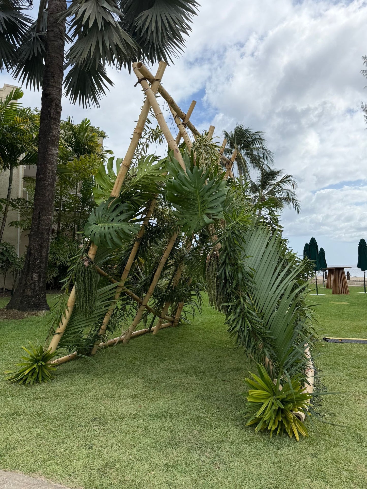 A-Frame Bamboo Entryway Dome